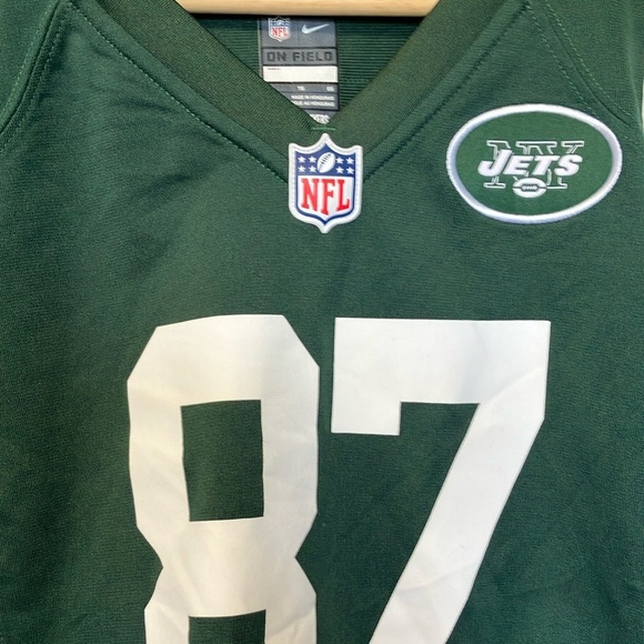 Nike New York Jets Green and White Jersey Decker 87 - Picture 4 of 9
